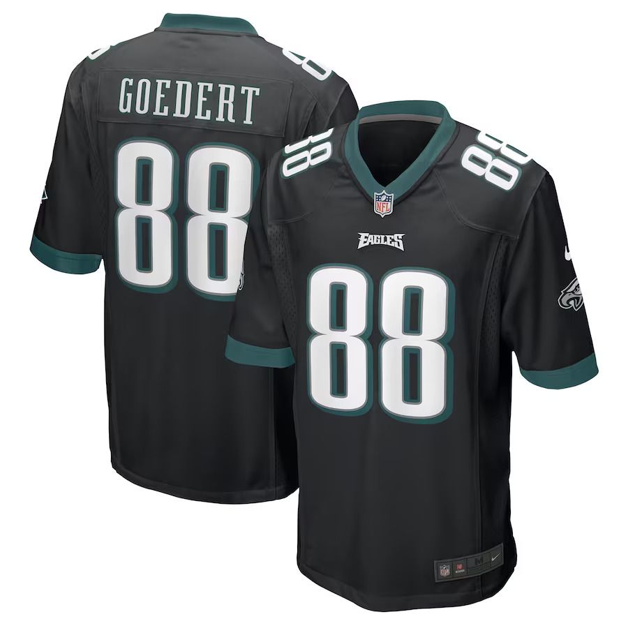 Men Philadelphia Eagles #88 Dallas Goedert Nike Black Game NFL Jersey->philadelphia eagles->NFL Jersey